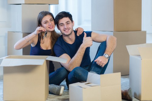 Professional furniture removal in a Kensington apartment