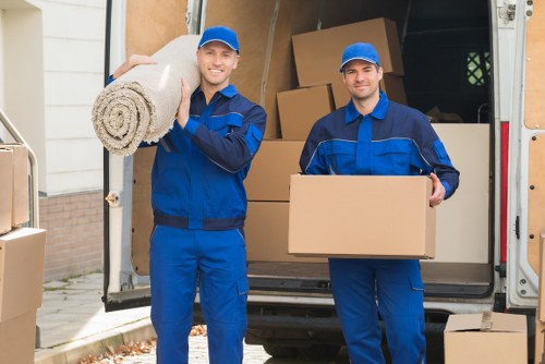 Kensington same day removals van outside a residential property