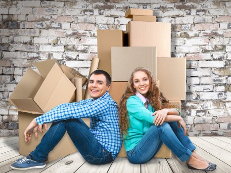 Careful loading of furniture by Kensington moving team