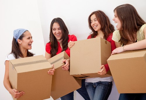 Organized moving boxes and storage cartons for Kensington relocation