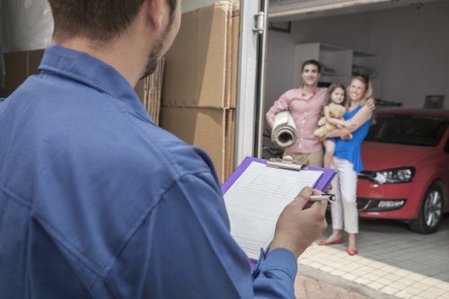 Prepared boxes and packing materials for a same day move in Kensington