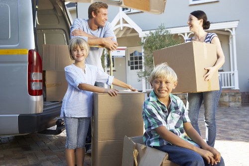 Charity donation and reuse items prepared for collection in Kensington