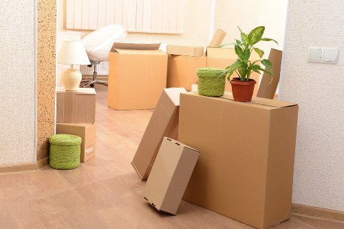 Unpacking belongings in a Kensington home after relocation