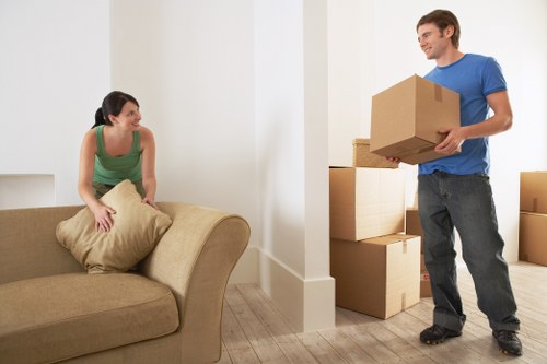 A safely packed moving van ready for transport
